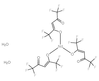 Neodymium,tris(1,1,1,5,5,5-hexafluoro-2,4-pentanedionato-kO2,kO4)-, (OC-6-11)- Structure