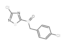 3-CHLORO-5-(4-CHLOROBENZYLSULFINYL)-1,2,4-THIADIAZOLE structure