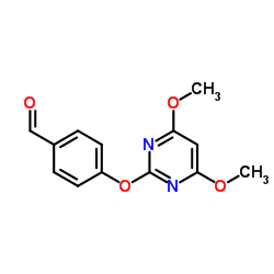 4-[(4,6-Dimethoxy-2-pyrimidinyl)oxy]benzaldehyde Structure