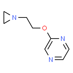 Pyrazine, [2-(1-aziridinyl)ethoxy]- (9CI)结构式