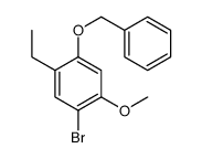 1-bromo-5-ethyl-2-methoxy-4-phenylmethoxybenzene Structure