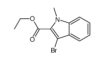 Ethyl 3-bromo-1-methyl-1H-indole-2-carboxylate structure