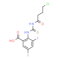 2-[[[(4-CHLORO-1-OXOBUTYL)AMINO]THIOXOMETHYL]AMINO]-3,5-DIIODO-BENZOIC ACID picture