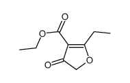 ethyl 2-ethyl-4-oxofuran-3-carboxylate结构式