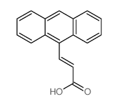 9-Anthraceneacrylic acid Structure