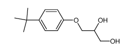 3-(4-tert-butylphenoxy)-propane-1,2-diol Structure