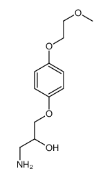 1-amino-3-[4-(2-methoxyethoxy)phenoxy]propan-2-ol结构式
