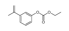 Carbonic acid ethyl 3-(1-methylethenyl)phenyl ester Structure