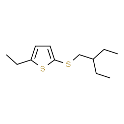 2-Ethyl-5-[(2-ethylbutyl)thio]thiophene Structure