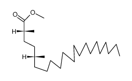 2,5-Dimethylhenicosanoic acid methyl ester Structure