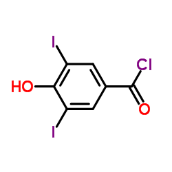 4-Hydroxy-3,5-diiodobenzoyl chloride Structure