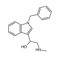 1-(1-benzyl-indol-3-yl)-2-methylamino-ethanol Structure