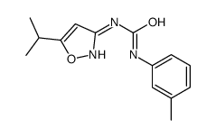 1-(3-methylphenyl)-3-(5-propan-2-yl-1,2-oxazol-3-yl)urea结构式