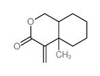 3H-2-Benzopyran-3-one,octahydro-4a-methyl-4-methylene-, cis- (9CI)结构式