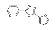 2-(furan-2-yl)-5-pyridin-3-yl-1,3,4-oxadiazole Structure
