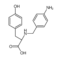 (2S)-2-[(4-aminophenyl)methylamino]-3-(4-hydroxyphenyl)propanoic acid Structure