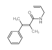 (E)-2-methyl-3-phenyl-N-prop-2-enyl-but-2-enamide Structure