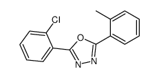 2-(2-chlorophenyl)-5-(2-methylphenyl)-1,3,4-oxadiazole结构式