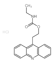 Carbamic acid, ethyl-,2-(9-acridinyl)ethyl ester, monohydrochloride (9CI)结构式