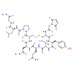 Oxytocin, N-[(2,5-dihydro-2,5-dioxo-1H-pyrrol-1-yl)acetyl]- (9CI) Structure