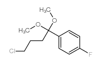 1-(4-Fluorophenyl)-1,1-dimethoxy-4-chlorobutane structure