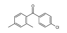 (4-chlorophenyl)-(2,4-dimethylphenyl)methanone结构式