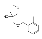 1-methoxy-2-methyl-3-[(2-methylphenyl)methoxy]propan-2-ol结构式