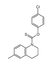 6-Methyl-3,4-dihydro-2H-quinoline-1-carbothioic acid O-(4-chloro-phenyl) ester Structure
