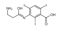 3-(3-aminopropanoylamino)-2,4,6-triiodobenzoic acid Structure