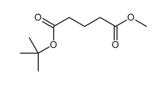 5-O-tert-butyl 1-O-methyl pentanedioate结构式