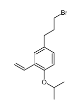 4-(3-bromopropyl)-2-ethenyl-1-propan-2-yloxybenzene结构式