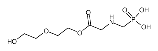 (Phosphonomethyl-amino)-acetic acid 2-(2-hydroxy-ethoxy)-ethyl ester结构式