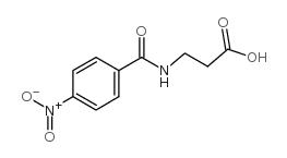 N-(4-Nitrobenzoyl)-beta-alanine Structure
