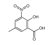 2-hydroxy-5-methyl-3-nitrobenzoic acid Structure