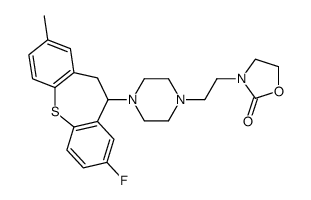 3-[2-[4-(3-fluoro-8-methyl-5,6-dihydrobenzo[b][1]benzothiepin-5-yl)piperazin-1-yl]ethyl]-1,3-oxazolidin-2-one Structure