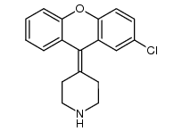 4-(2-chloro-9-xanthenylidene)-piperidine Structure