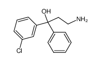 3-Amino-1-phenyl-1-(3-chlorphenyl)-propanol-(1)结构式