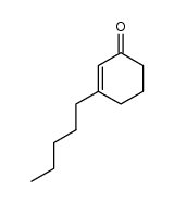 3-Pentyl-2-cyclohexen-1-one结构式