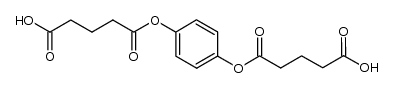 di-glutarate ester of p-hydroquinone结构式