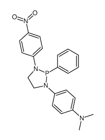 N,N-dimethyl-4-[3-(4-nitro-phenyl)-2-phenyl-[1,3,2]diazaphospholidin-1-yl]-aniline结构式