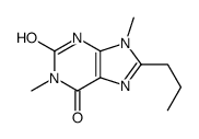 1,9-dimethyl-8-propyl-3H-purine-2,6-dione结构式