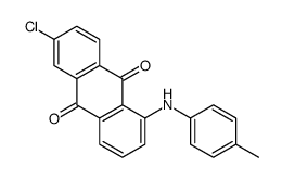 6-chloro-1-(4-methylanilino)anthracene-9,10-dione结构式