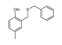 2-(benzylsulfanylmethyl)-4-methylphenol结构式