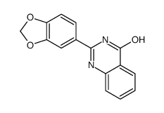 2-(1,3-benzodioxol-5-yl)-1H-quinazolin-4-one结构式