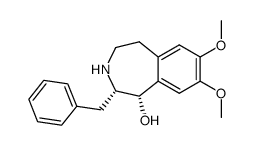 2c-benzyl-7,8-dimethoxy-2,3,4,5-tetrahydro-1H-benzo[d]azepin-1r-ol Structure