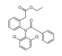 ethyl 2-[2-(N-benzoyl-2,6-dichloroanilino)phenyl]acetate Structure