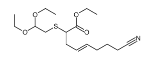 ethyl 8-cyano-2-(2,2-diethoxyethylsulfanyl)oct-4-enoate Structure