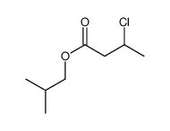 2-methylpropyl 3-chlorobutanoate Structure
