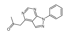 1-(1-phenylpyrazolo[3,4-d]pyrimidin-4-yl)propan-2-one结构式