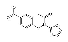 N-(furan-2-yl)-N-[(4-nitrophenyl)methyl]acetamide结构式